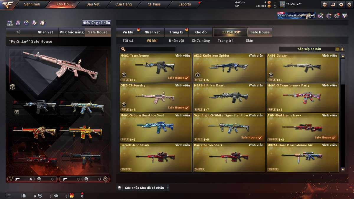 shop acc cf uy tin gia re